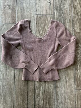 Abercrombie & Fitch Ribbed Crewneck Sweater - Taupe size medium